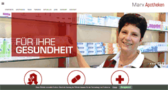 Desktop Screenshot of marx-apotheken.de